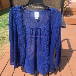 Lacey Blue Cardigan